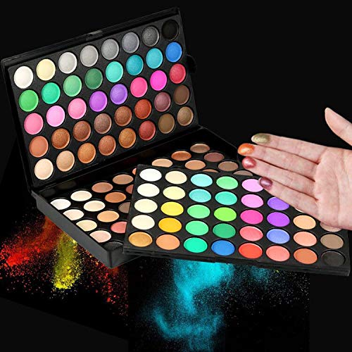 Sebami Sombras para Ojos, Paleta de Sombra de Ojos Paleta de Maquillaje Kit Set Profesional Sombra de Ojos (120 Colores)