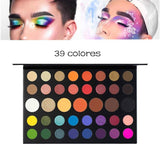 AveDistante 39 Colores Kit Sombras de Ojos, Paleta de Sombra de Ojos Paleta Básica para Principiantes Maquillaje Eyeshadow