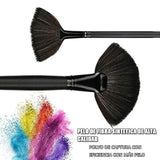 Base Maquillaje Professional Set de Brochas - RFAIKA 24 Piezas Pinceles de Maquillaje Suaves Belleza Maquillaje - Sombras de Ojos set de Brochas Cosmético Fundación Ojo Cara Sonrojo Cepillos Polvos Maquillaje (Negro)