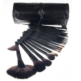 Base Maquillaje Professional Set de Brochas - RFAIKA 24 Piezas Pinceles de Maquillaje Suaves Belleza Maquillaje - Sombras de Ojos set de Brochas Cosmético Fundación Ojo Cara Sonrojo Cepillos Polvos Maquillaje (Negro)