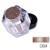 Hennta Nuevo Shimmer Loose Eye Shadow Powder Maquillaje Pigmento Impermeable Brillo Sombra de Ojos 3D Nude Metallic Eyes Powder Cosméticos
