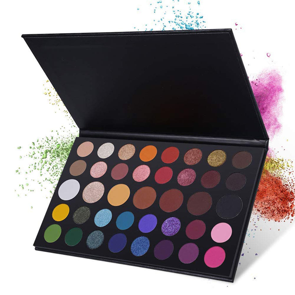 AveDistante 39 Colores Kit Sombras de Ojos, Paleta de Sombra de Ojos Paleta Básica para Principiantes Maquillaje Eyeshadow