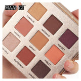 Hennta Nuevo 9 Color Shimmer Glitter Polvo de Sombra de Ojos Mate Sombra de Ojos Maquillaje cosmético Crepúsculo y Atardecer Paleta de Maquillaje Cosméticos