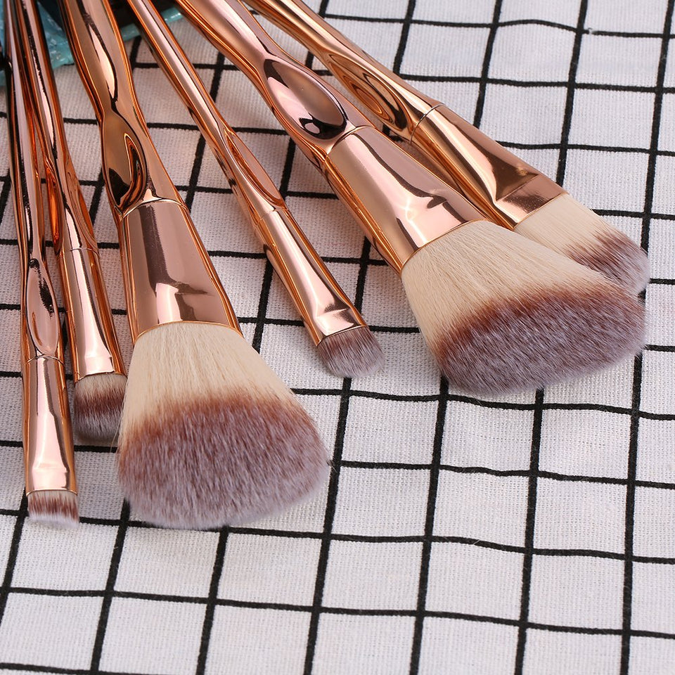 Set de pinceles de maquillaje, Fundación profesional blush 8Pcs/Set Pinceles de maquillaje Foundation Eyeshadow Blush Kit de herramientas cosméticas de mezcla de labios(#2)