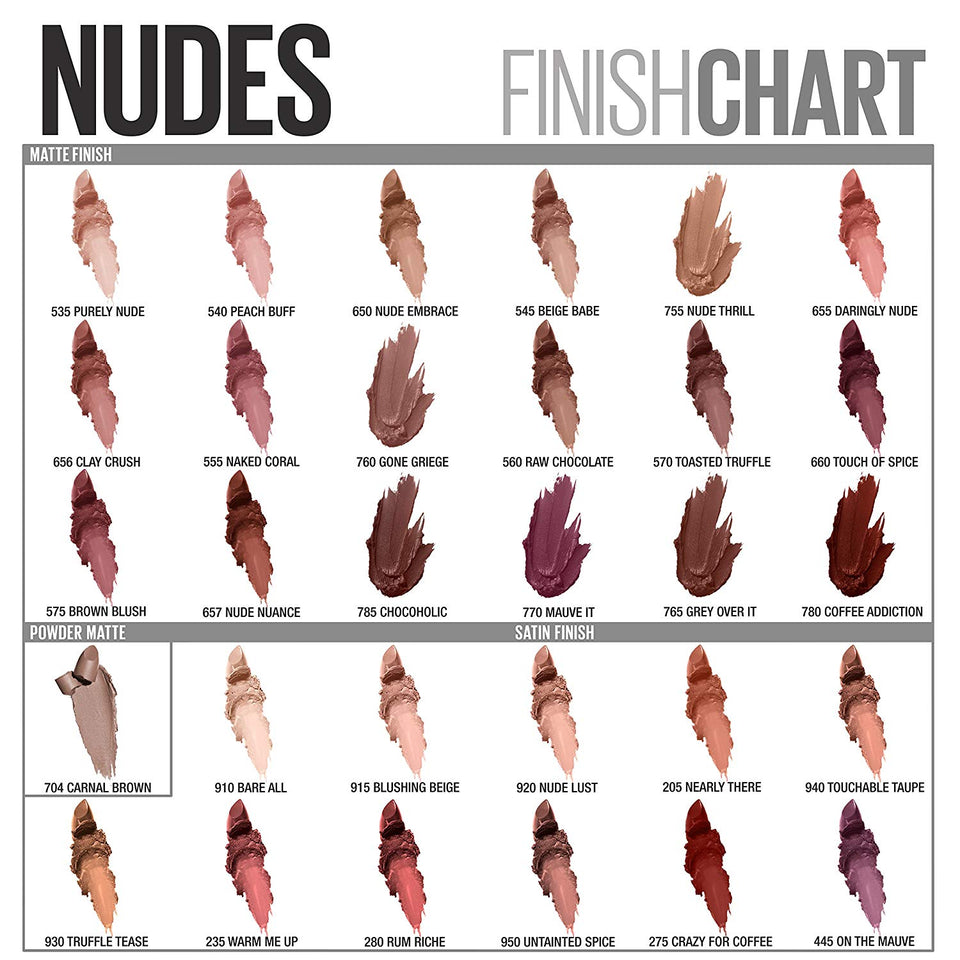 Maybelline New York Color Sensational 1pieza(s) barra de labios, Untainted Spice, 1 pieza