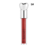 yuyte Mate Brillo de Labios, Duradero y no pegajoso Líquido Lápiz Labial Cosmético(09#)