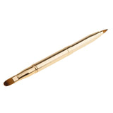MagiDeal Cepillo de Labio Retráctil de Doble Cabeza Cosméticos Sombra de Maquillaje Color Oro