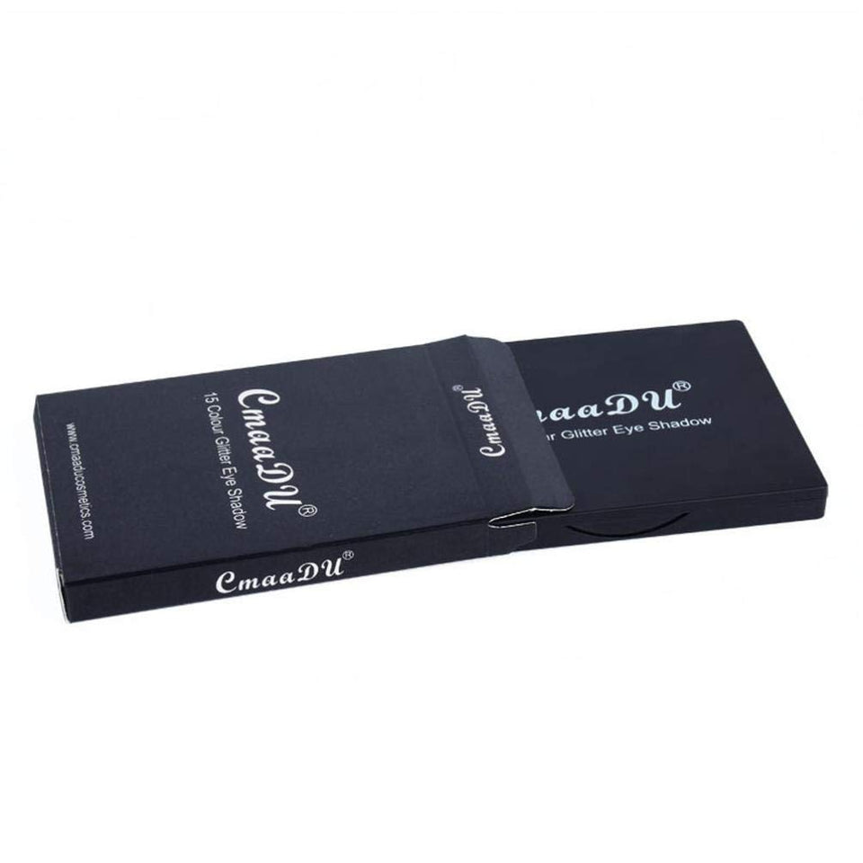 Hennta 15 colores profesional maquillaje Glitter paletas de sombra de ojos, Metalic brillo ojo ahumado sombra diamante paletas bandeja cosméticos regalo romántico (B)