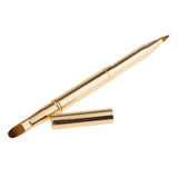 MagiDeal Cepillo de Labio Retráctil de Doble Cabeza Cosméticos Sombra de Maquillaje Color Oro