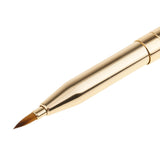 MagiDeal Cepillo de Labio Retráctil de Doble Cabeza Cosméticos Sombra de Maquillaje Color Oro