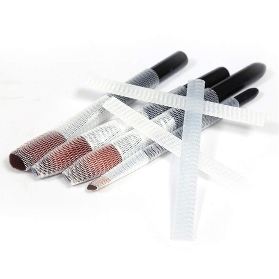 Artibetter 150 Piezas de Maquillaje Cepillo Cubre Malla Protector de Cepillo Protector cosmético Protectores cosmético Cepillo Cubre