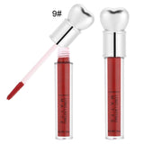 yuyte Mate Brillo de Labios, Duradero y no pegajoso Líquido Lápiz Labial Cosmético(09#)