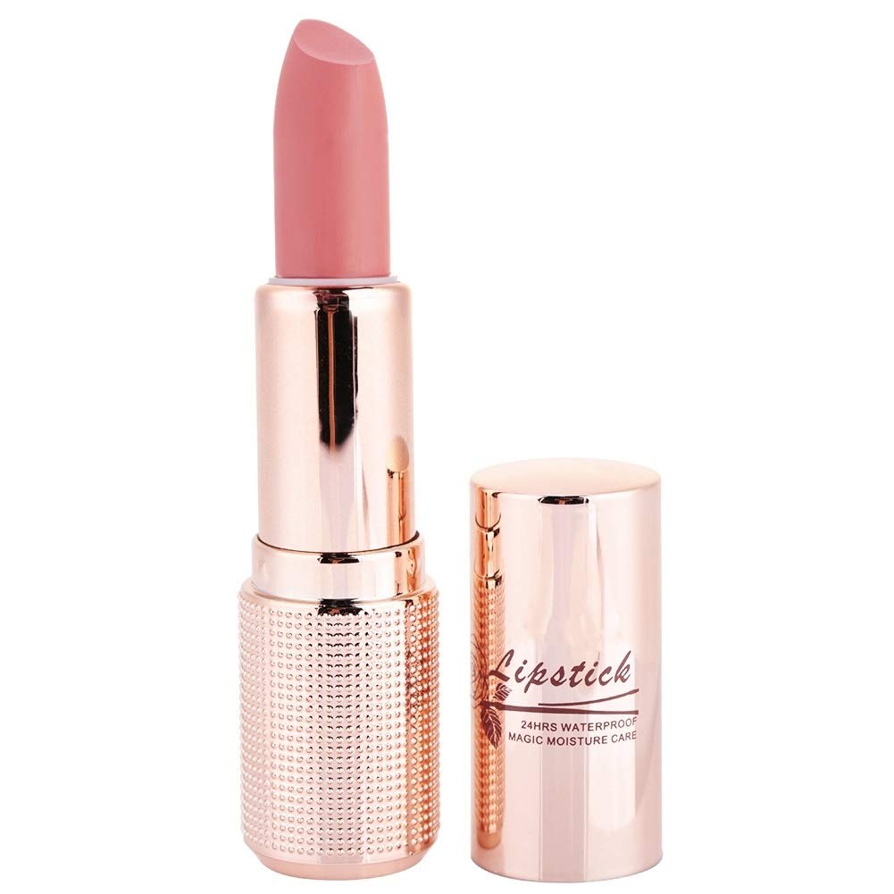 DEWIN Gold Tube Lipsticks Pintalabios de hidratación Profunda Cosméticos de Larga duración Pintalabios Brillo de Labios Herramienta de Maquillaje (Color : 5)