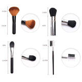 Brocha de Maquillaje Profesional 7 Piezas De Viaje De Moda De Maquillaje Cosmético Pinceles Kit De Maquillaje Mini Set, Regalos Para Navidad, Cumpleaños Herramienta de Maquillaje