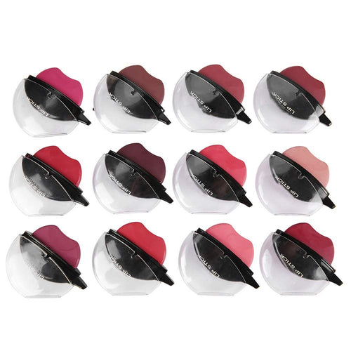 DEWIN Set de lápiz Labial Mate - Lápiz Labial de 12 Colores Lápiz Labial hidratante de Larga duración Brillo Labial Herramienta de Maquillaje cosmético