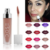 AngusMXnishop Lápiz Labial Mate Profesional de cosméticos Lápiz Labial Impermeable de Larga duración 12# 12# Truffle