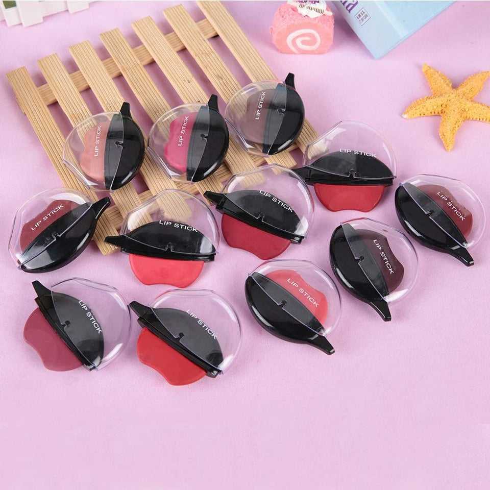 DEWIN Set de lápiz Labial Mate - Lápiz Labial de 12 Colores Lápiz Labial hidratante de Larga duración Brillo Labial Herramienta de Maquillaje cosmético