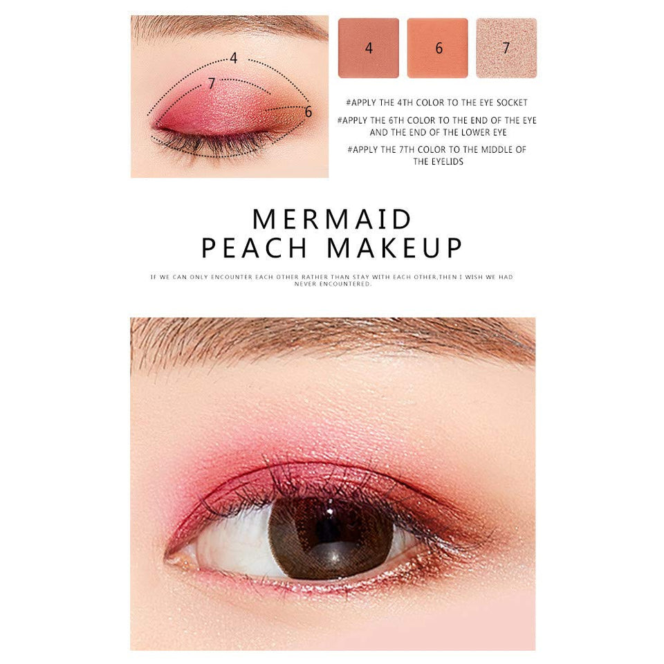 Hennta Nuevo 9 Color Shimmer Glitter Polvo de Sombra de Ojos Mate Sombra de Ojos Maquillaje cosmético Crepúsculo y Atardecer Paleta de Maquillaje Cosméticos