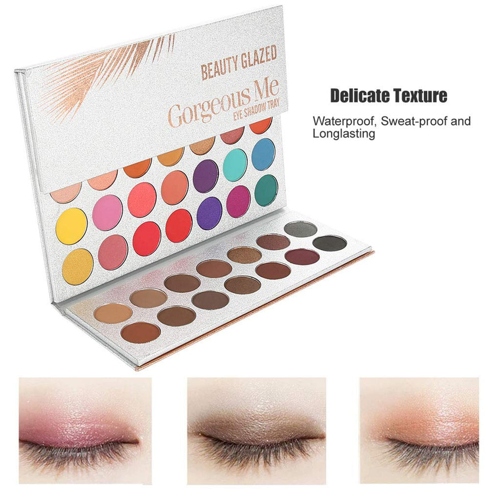DeWin Paleta de Sombras de Ojos - Beauty Glazed 63 Colors Pearlescent Matte Eyeshadow, Cosméticos oculares, Paleta de Maquillaje