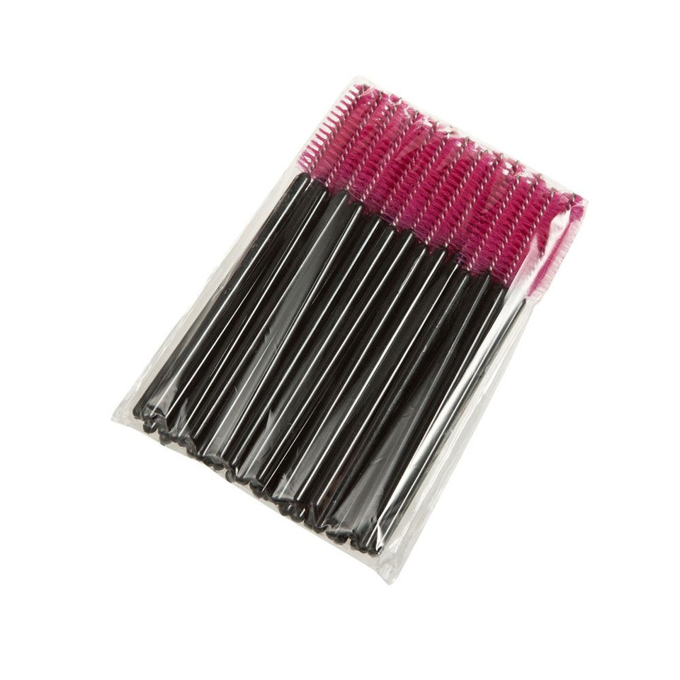 100Pcs Desechables Maquillaje Pestañas Cepillo Rimel Varitas Ojo Pestañas Cejas Aplicador Cosmético Maquillaje Cepillo Kits De Herramientas
