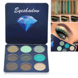 Rotekt 9 Colores Paleta de Sombra de Ojos, Polvo cosmético Impermeable y Mate y con Brillo para Ojos