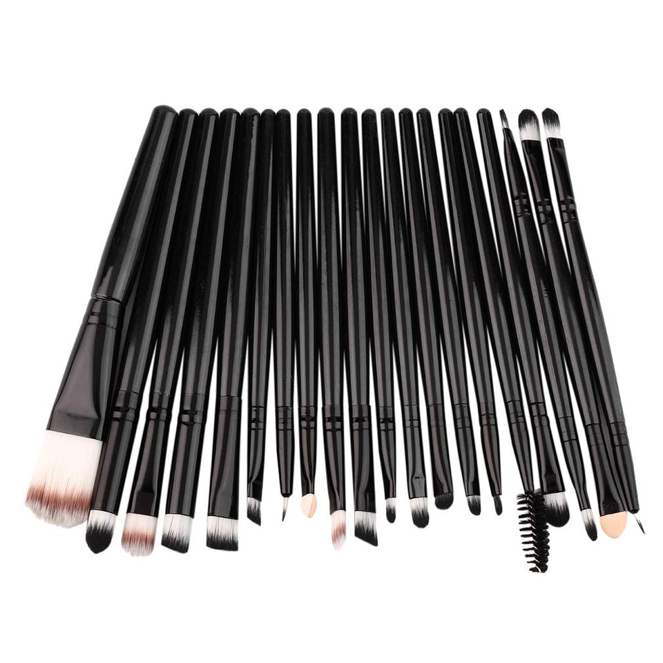 FairytaleMM Nuevo 20 unids Profesional Maquillaje Belleza Cosmética Blush Black Brushes Kits Foundation, Powder Make up Brush Envío Gratis
