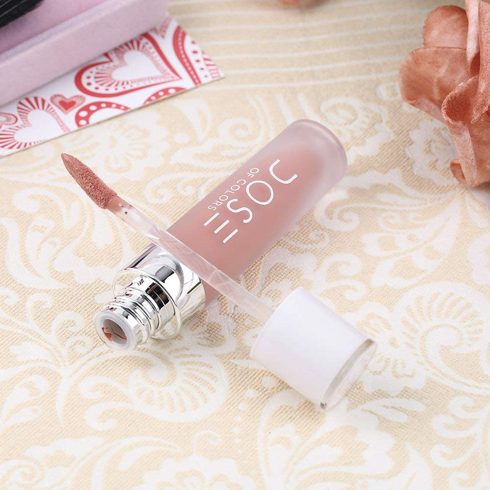 AngusMXnishop Lápiz Labial Mate Profesional de cosméticos Lápiz Labial Impermeable de Larga duración 12# 12# Truffle