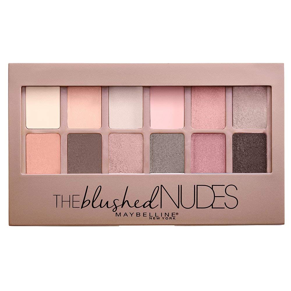 Maybelline Maquillaje Eye Shadow Palette The Blushed, color Rosas/Cafes