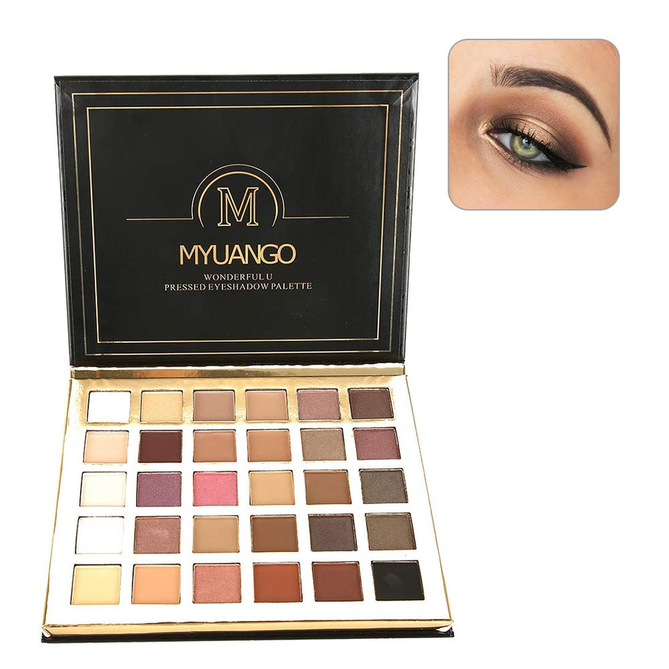Sombra de ojos, Pearl + Sombra de ojos mate, Polvo fino, Resistente al agua duradera, Maquillaje Nude, Maquillaje ahumado para principiantes, Cosméticos, 30 colores
