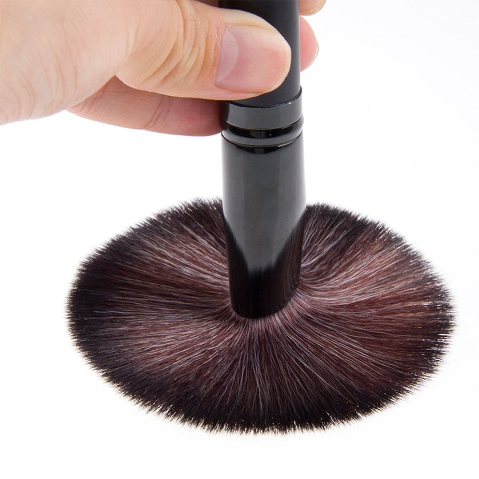 Base Maquillaje Professional Set de Brochas - RFAIKA 24 Piezas Pinceles de Maquillaje Suaves Belleza Maquillaje - Sombras de Ojos set de Brochas Cosmético Fundación Ojo Cara Sonrojo Cepillos Polvos Maquillaje (Negro)