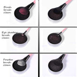 Dewin Pincel Limpiador de Maquillaje - Herramienta de Limpieza de Pinceles de Maquillaje, Limpiador de esponjas cosmético para Quitar el Color del Polvo, Limpiador de esponjas, Caja Limpia