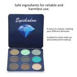 Rotekt 9 Colores Paleta de Sombra de Ojos, Polvo cosmético Impermeable y Mate y con Brillo para Ojos
