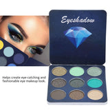 Rotekt 9 Colores Paleta de Sombra de Ojos, Polvo cosmético Impermeable y Mate y con Brillo para Ojos