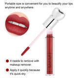 yuyte Mate Brillo de Labios, Duradero y no pegajoso Líquido Lápiz Labial Cosmético(09#)