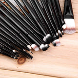 FairytaleMM Nuevo 20 unids Profesional Maquillaje Belleza Cosmética Blush Black Brushes Kits Foundation, Powder Make up Brush Envío Gratis