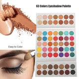 DeWin Paleta de Sombras de Ojos - Beauty Glazed 63 Colors Pearlescent Matte Eyeshadow, Cosméticos oculares, Paleta de Maquillaje