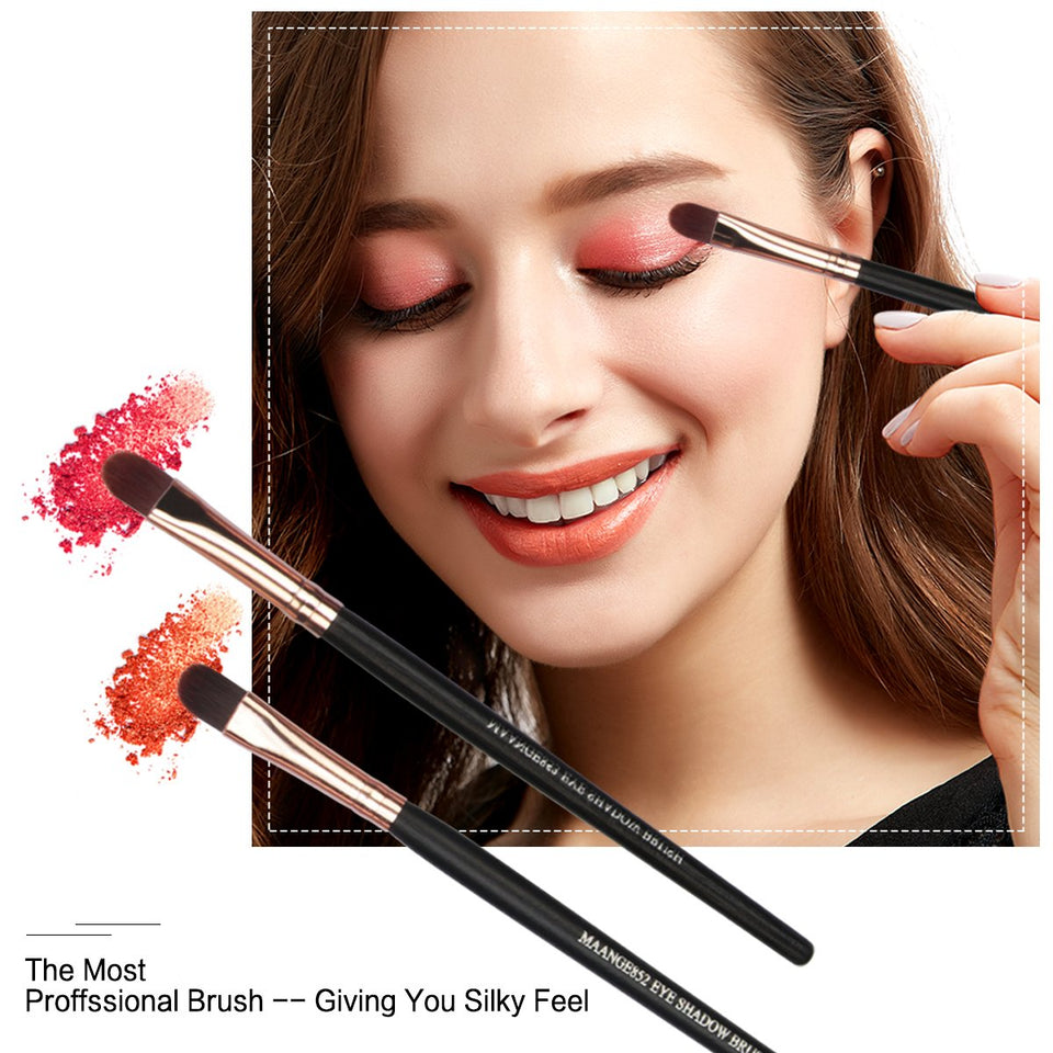 MAANGE Pinceles de Maquillaje 22 Piezas Profesional Kabuki Brochas de Maquillaje Sintetica Premium Suaves y Firmes Cosméticos Cepillos Kit ( Negro)