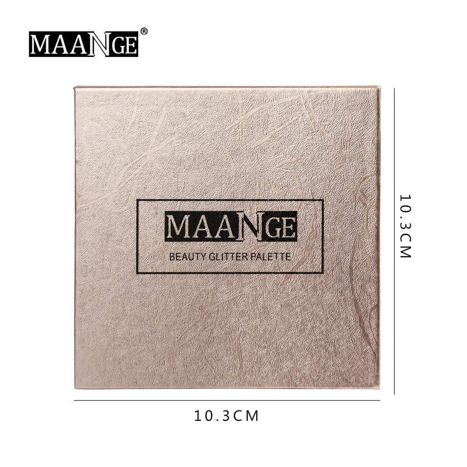 Hennta Nuevo 9 Color Shimmer Glitter Polvo de Sombra de Ojos Mate Sombra de Ojos Maquillaje cosmético Crepúsculo y Atardecer Paleta de Maquillaje Cosméticos