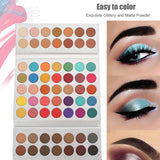 DeWin Paleta de Sombras de Ojos - Beauty Glazed 63 Colors Pearlescent Matte Eyeshadow, Cosméticos oculares, Paleta de Maquillaje