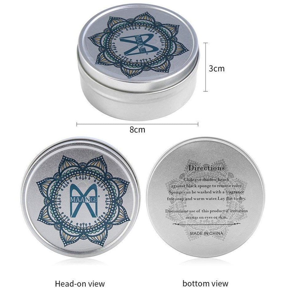 Dewin Pincel Limpiador de Maquillaje - Herramienta de Limpieza de Pinceles de Maquillaje, Limpiador de esponjas cosmético para Quitar el Color del Polvo, Limpiador de esponjas, Caja Limpia