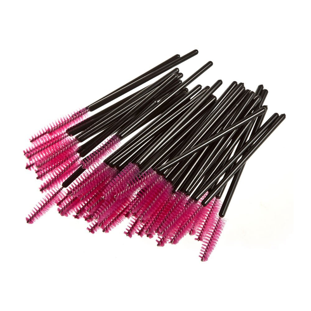 100Pcs Desechables Maquillaje Pestañas Cepillo Rimel Varitas Ojo Pestañas Cejas Aplicador Cosmético Maquillaje Cepillo Kits De Herramientas