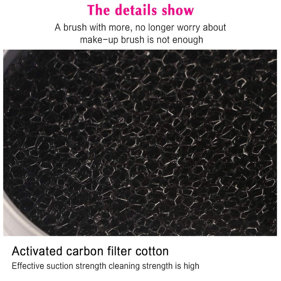 Dewin Pincel Limpiador de Maquillaje - Herramienta de Limpieza de Pinceles de Maquillaje, Limpiador de esponjas cosmético para Quitar el Color del Polvo, Limpiador de esponjas, Caja Limpia