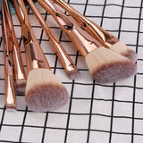 Set de pinceles de maquillaje, Fundación profesional blush 8Pcs/Set Pinceles de maquillaje Foundation Eyeshadow Blush Kit de herramientas cosméticas de mezcla de labios(#2)