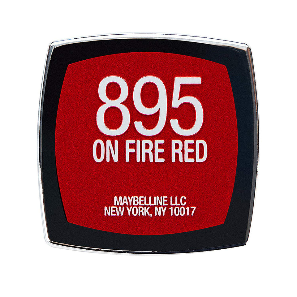Maybelline Color Sens Vivids Lápiz Labial, color On Fire Red