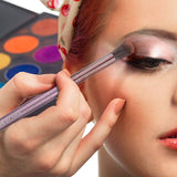 Pinceles de maquillaje, Qivange sintético Kabuki Pinceles de maquillaje Set Foundation Blush Powder Pinceles de sombra de ojos Cosmetic Brush Kit (10 piezas de café dorado)