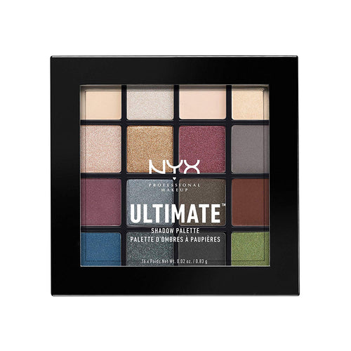 Paleta de sombras,Ultimate Shadow Palette, Nyx Professional Makeup ,Tono Smokey & Highlight 13g